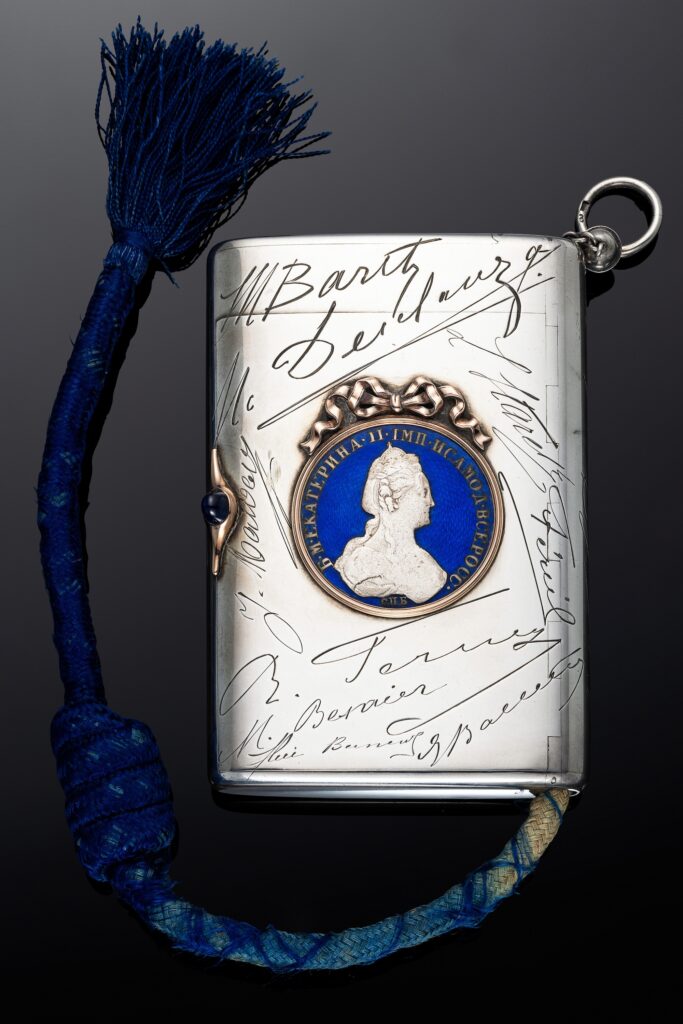 faberge silver cigarette case, circa 1900