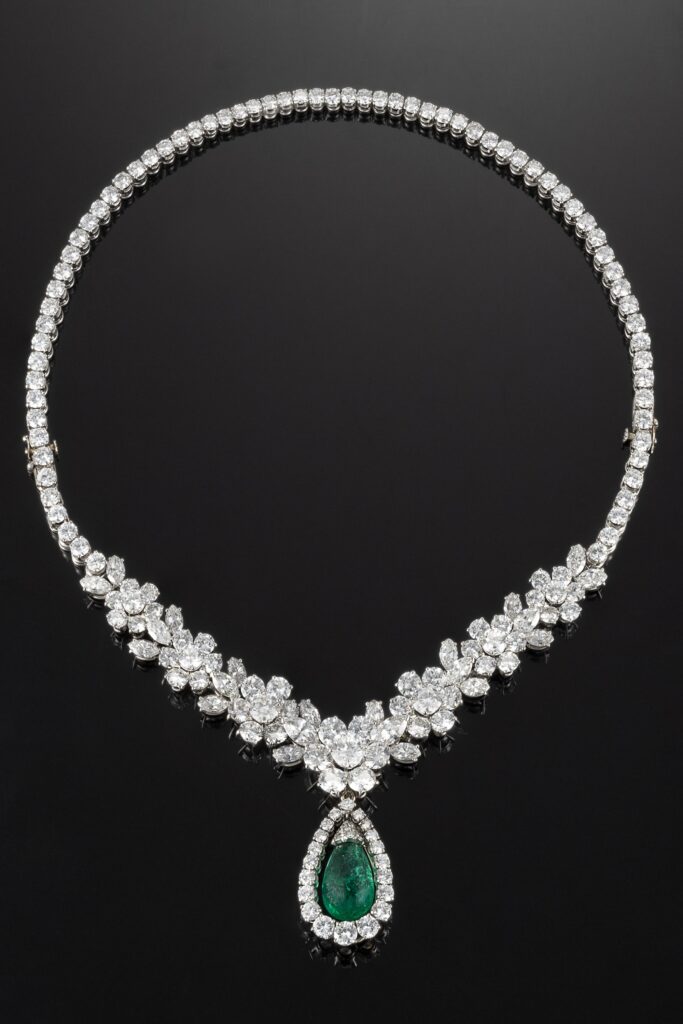Van Cleef & Arpels (VCA) Emerald and Diamond Necklace-Bracelet Combination, circa 1960